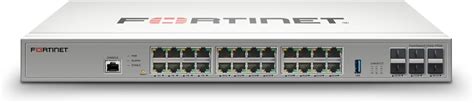 FortiSwitch-124G-FPOE Layer 2 FortiGate switch controller compatible PoE switch with 24*2.5G/1G/100M RJ45 ports - 8*802.3bt (90W) PoE &amp; 16*802.3af/at (30W) PoE &amp; 6*10G/1G SFP+/SFP ports, &amp; 1*RJ45 console port. Max 780W PoE output limit with smart fan/temp. control