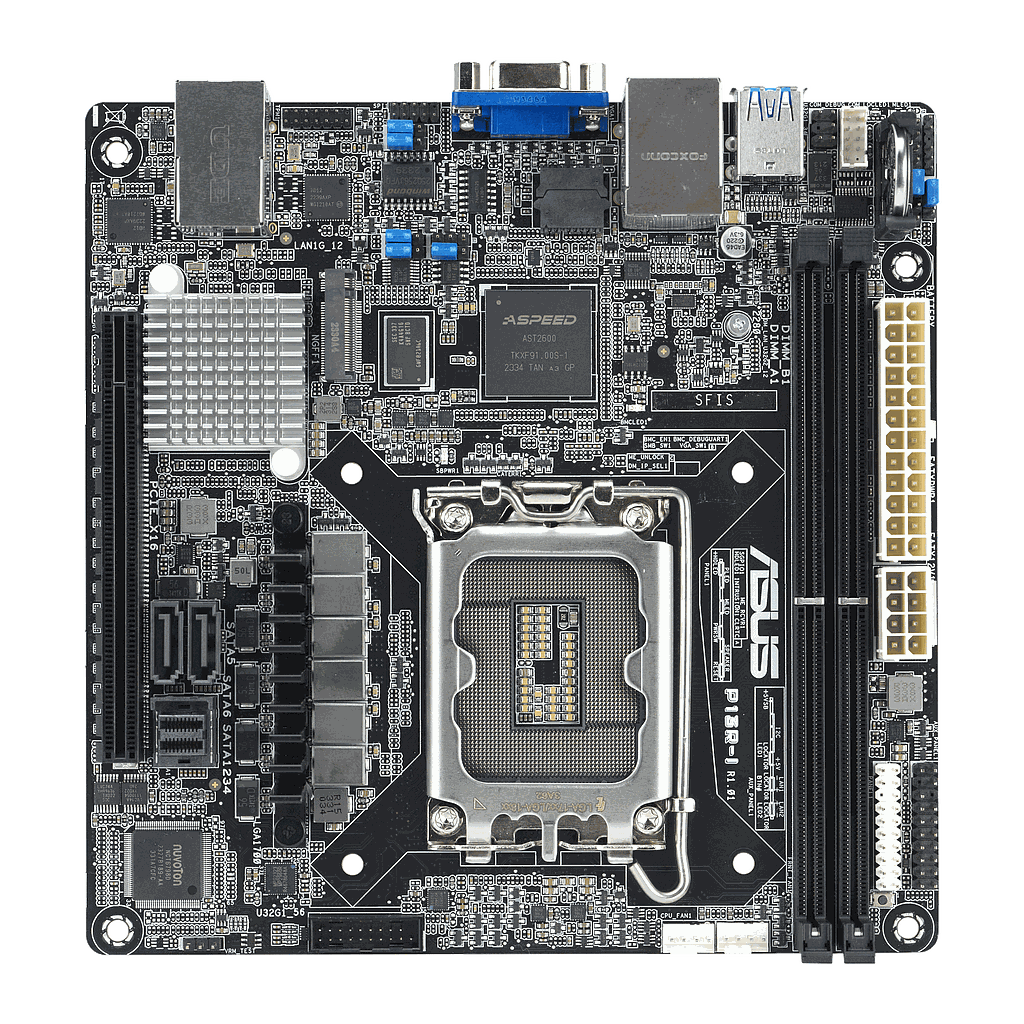 Asus P13R-I mini-ITX server motherboard LGA 1700 Intel C262 DDR5 up to 64 GB