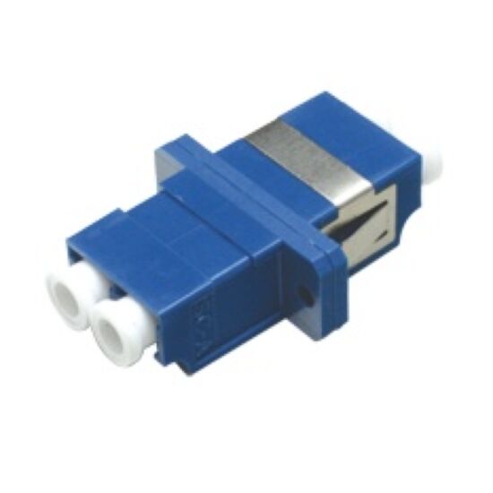 FO adapter singlemode LC duplex sinine