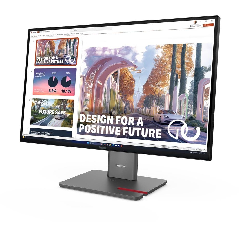 Lenovo ThinkVision P27QD-40 LED monitor 27inch 2560x1440 QHD 120Hz IPS 350cd/m2 1500:1 4ms HDMI DisplayPort DaisyChain USB-C Dock