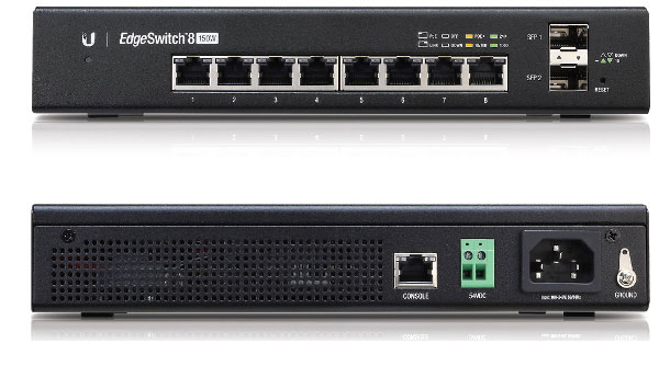 8 port managed PoE+ Gigabit switch with 2*SFP