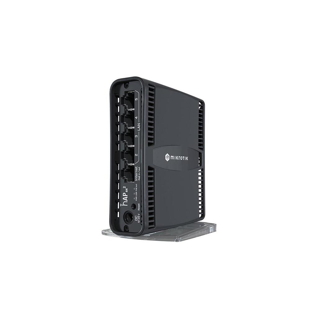 MikroTik hAP ax² - wireless router - Wi-Fi 6 - desktop, wall-mountable, 4-port switch, AX1800, 2.4GHz/5GHz