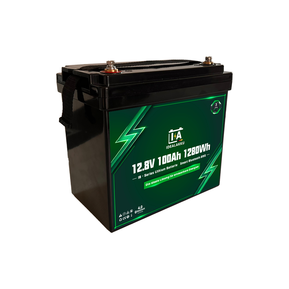 IB seeria LiFePO4 aku 12V, 100Ah, Smart-BMS &amp; Bluetooth