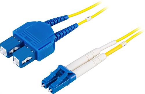Optiline patch kaabel, LC - SC, 9/125, OS2, duplex, single mode, 1.5m