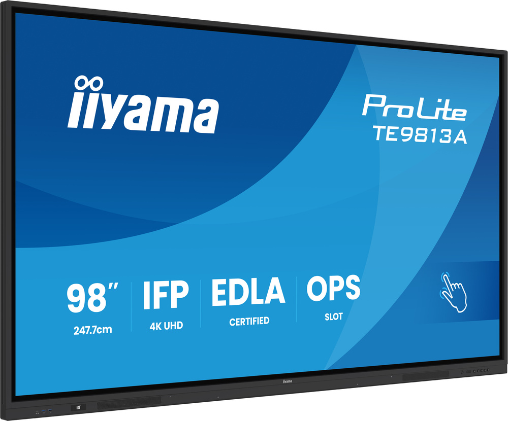iiyama 98" iiWare21E EDLA -Google-GMS-apps Android 14 16 summer 2026 octa-core SOC 8/128GB 40-points PureTouch IR+