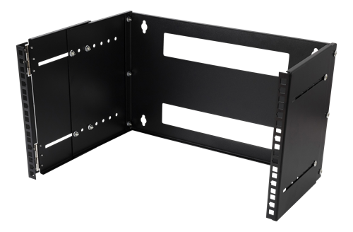 19" 6U räkk, seinale paigaldatav, kuni 35 kg raskusele, muudetav sügavus