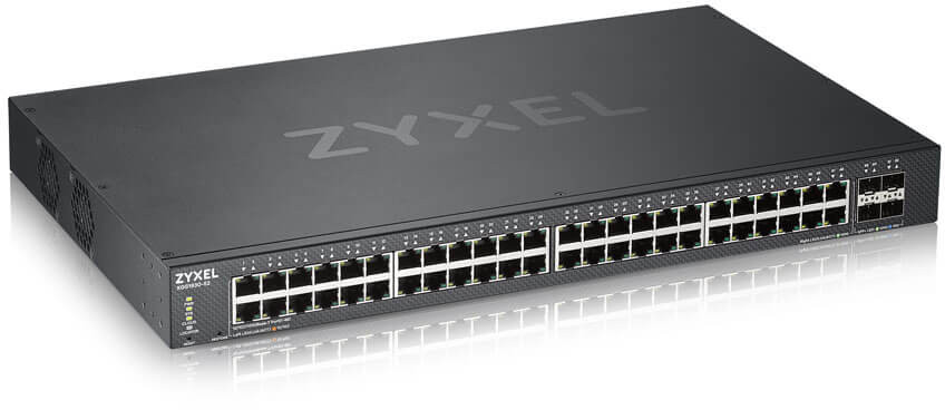 52 port smart managed switch, 48x Gigabit copper and 4x 10G SFP+, hybird mode, standalone or NebulaFlex cloud