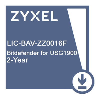 LIC-BAV, 2 YR Gateway Anti-Virus Bitdefender Signature license for USG1900