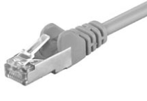 Patch cord; F/UTP; 5e; stranded; CCA; PVC; grey; 1.5m; 26AWG