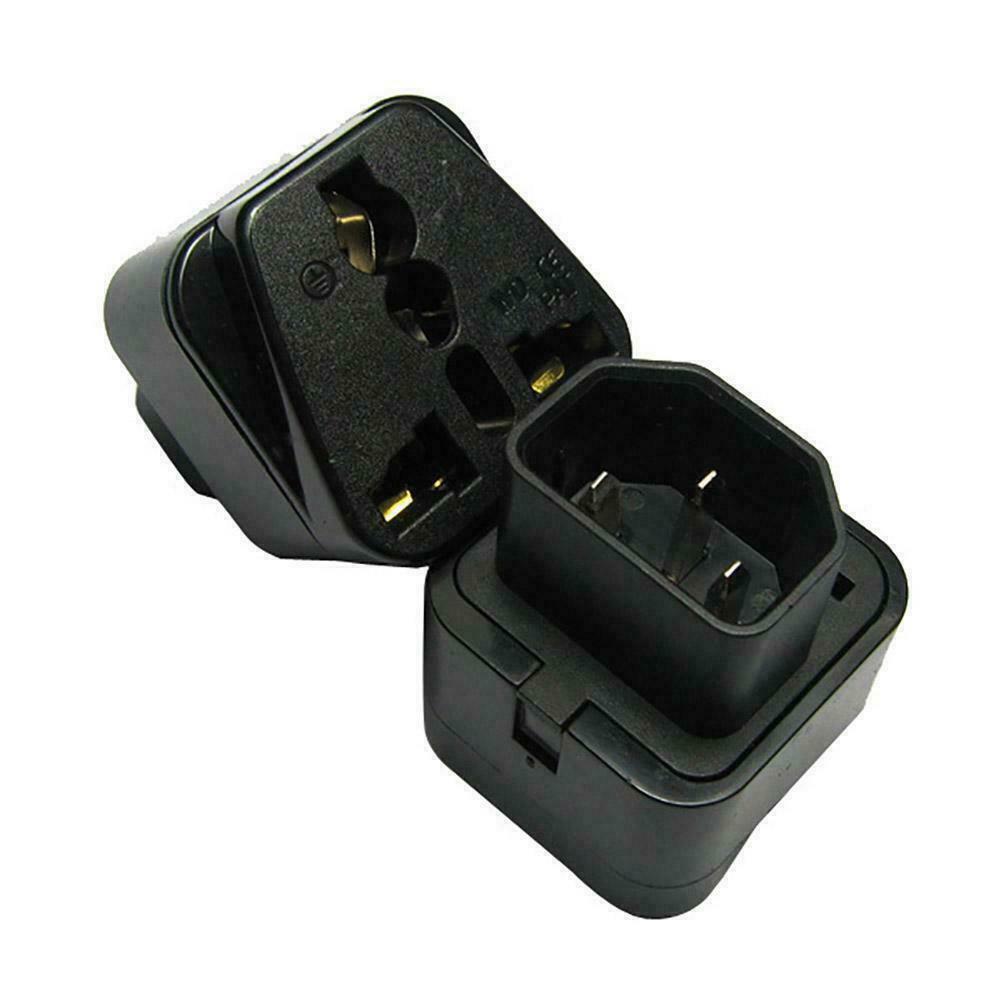 IEC 320 C14 to US UK EU AU universal travel adapter D plug AC power connect