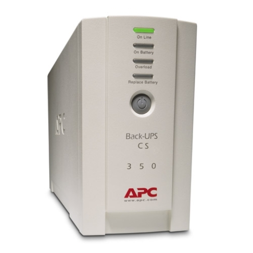 APC Back-UPS, 350VA/210W, tower, 230V, 4*IEC C13 outlets, user replaceable battery
