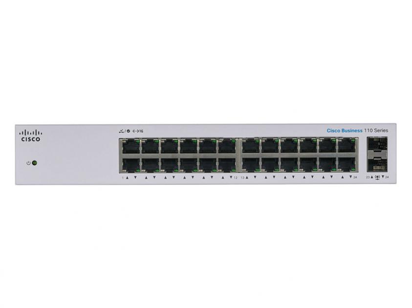 Cisco CBS110 unmanaged 24-port GE, 2x1G SFP shared