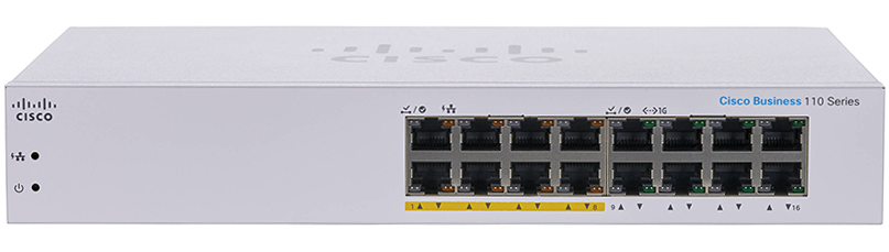CBS110 unmanaged 16-port GE, partial PoE