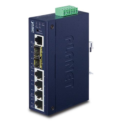 L2+ industrial 4-port 10/100/1000T + 2-port 100/1000X SFP managed Ethernet switch