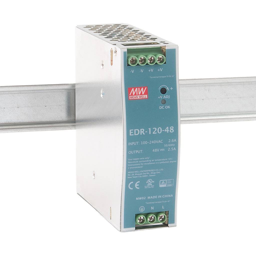  MeanWell 48V 2.5A 120W single output industrial DIN rail power supply