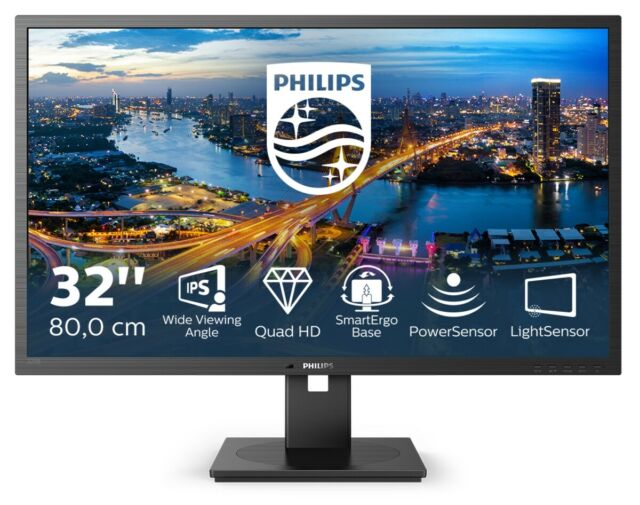 Philips 32&quot; QHD IPS has USB/DP/HDMI