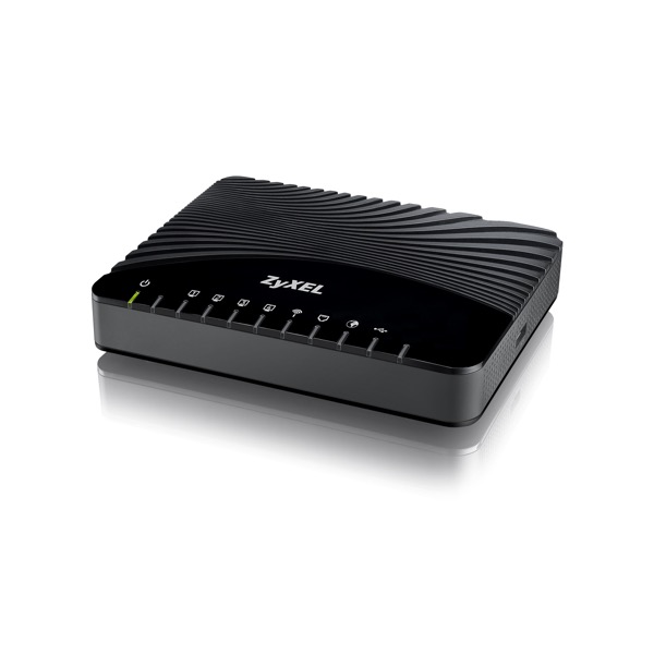 Wireless N VDSL2 4-port Gateway with USB VDSL2 profile 17a over POTS gateway, 4FE LAN ports, 1 USB Port WiFi N300, EU STD version