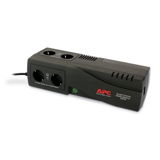 APC Back-UPS 325VA, 230V, surge arrester &amp; battery backup, 4 Schuko CEE 7 outlets (2 surge)