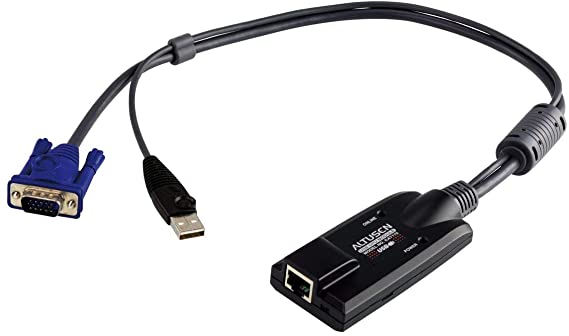 USB VGA KVM adapter with composite video support