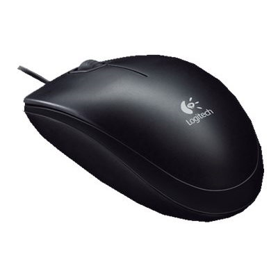 Logitech B100 optiline hiir, USB, must