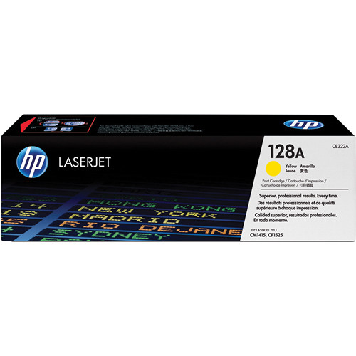 HP 128A yellow LaserJet toner cartridge