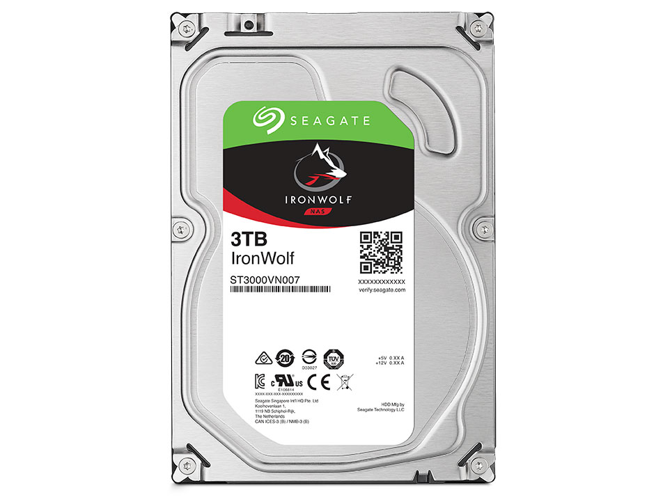 Seagate IronWolf 3TB NAS 3.5&quot; HDD, SATA 6Gb/s, 5900 rpm, 64MB cache