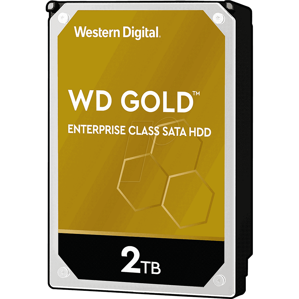 Western Digital Gold 2TB Enterprise class 3.5&quot; HDD, 7200 rpm, Class SATA 6 Gb/s, 128MB cache