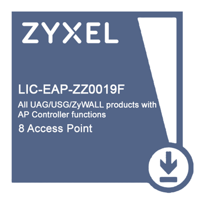 LIC-EAP, 8 AP license for Unified Security Gateway and ZyWALL series