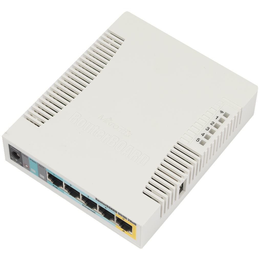Mikrotik 2.4GHz AP with 5 Ethernet ports &amp; PoE output on port 5