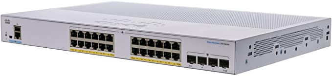 Cisco CBS250 Smart 24-port GE PoE 4*1G SFP
