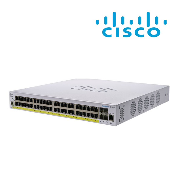 Cisco CBS350 managed 48-port GE PoE 4*10G SFP+