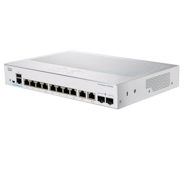 Cisco CBS350 managed 8-port GE full PoE 2*1G combo