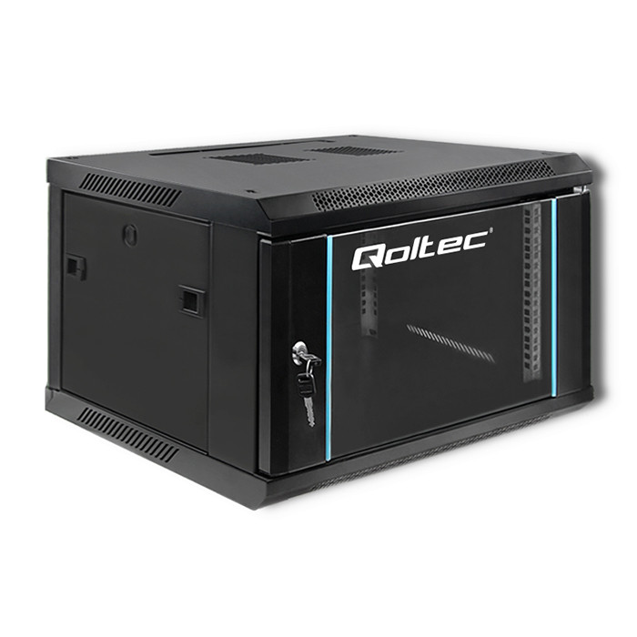 Qoltec rack cabinet 19&quot; 6U 600*370mm