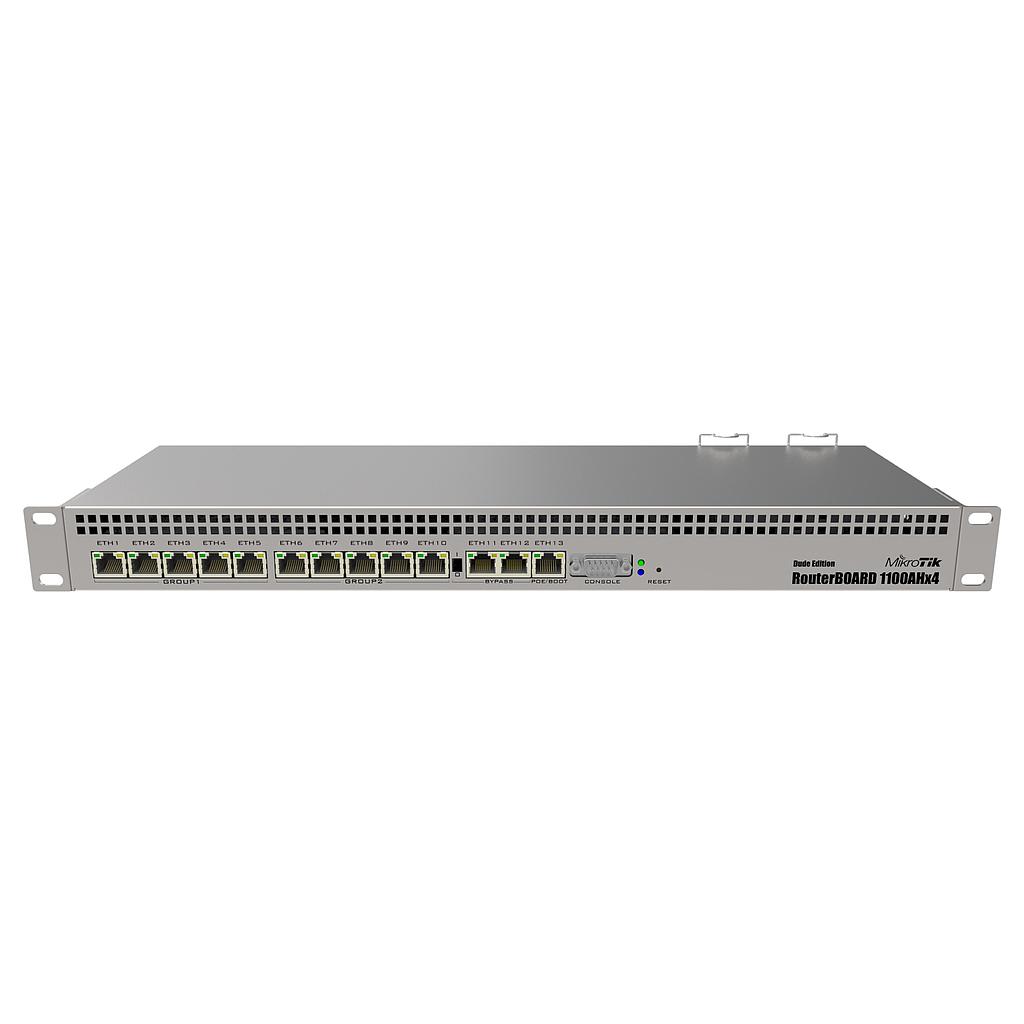 Mikrotik RouterBoard RB1100AHx4 13*Gigabit Ethernet ports router maximum throughput of up to 7.5Gbit