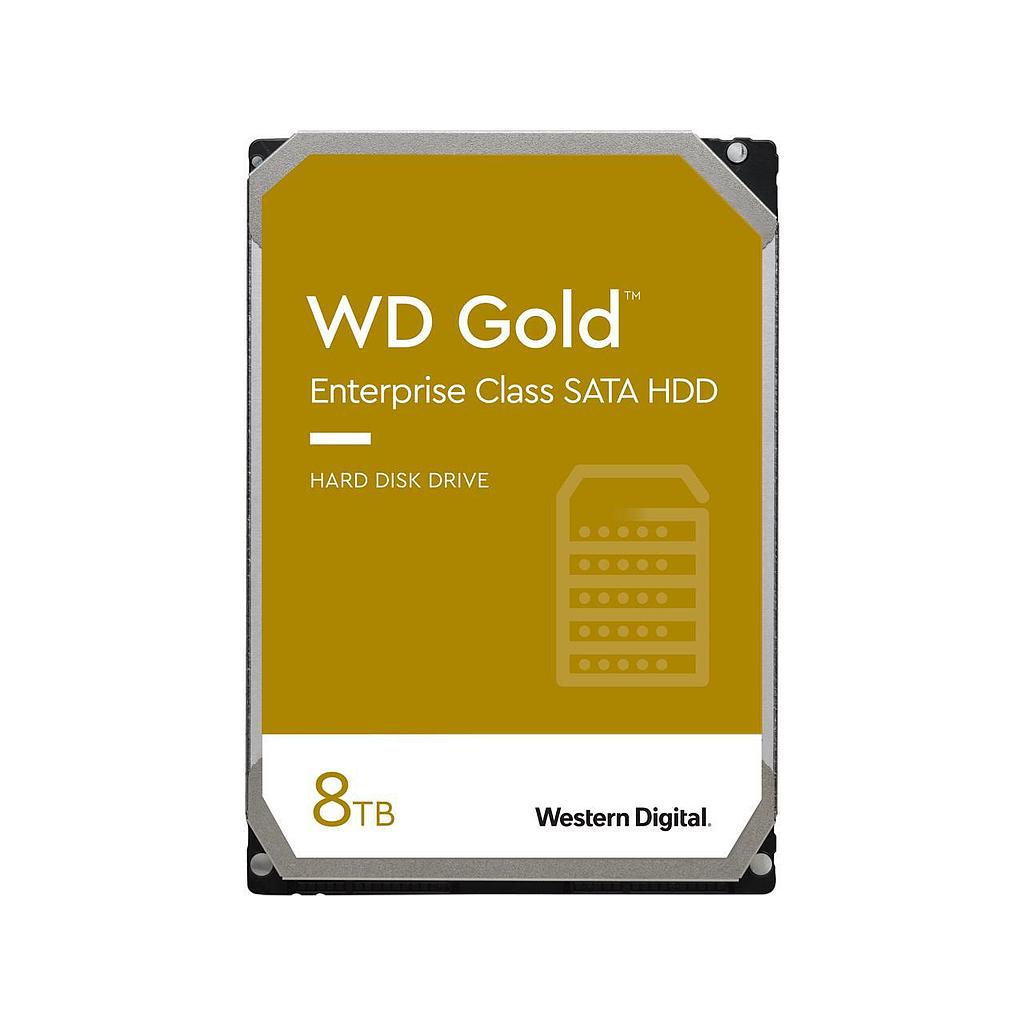 8TB Western Digital Gold Enterprise Class internal HDD, 7200 RPM class, SATA 6 Gb/s, 256MB cache, 3.5&quot;