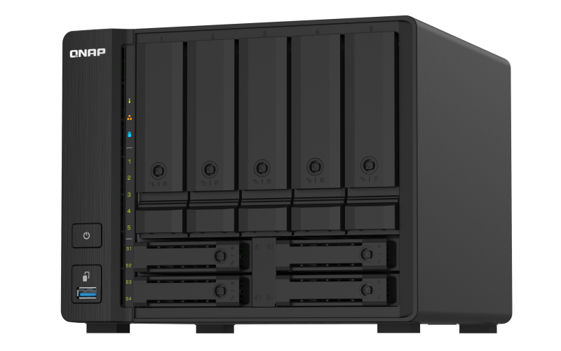 Qnap TS-932PX-4G 5+4 bay high-speed NAS with two 10GbE and 2.5GbE ports