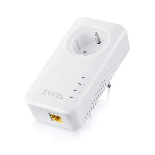 ZyXEL PLA6457 2.4 Gbps wave 2 powerline pass-through Gigabit Ethernet adapter