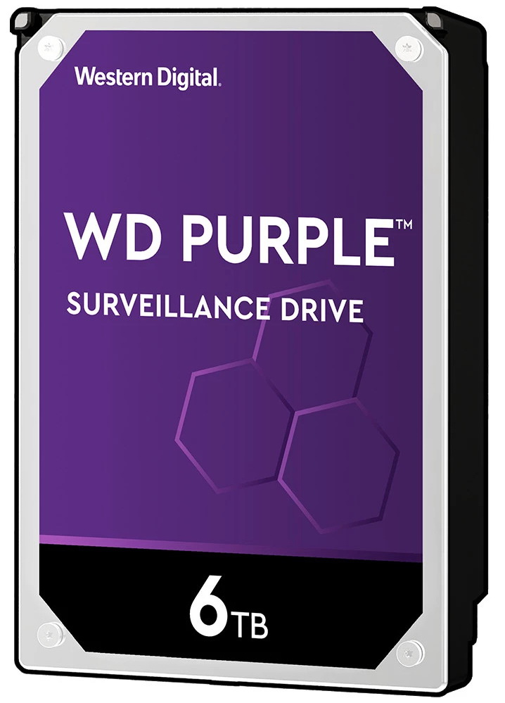 Western Digital Purple Surveillance HDD 6TB 3.5" SATA 6 Gb/s, 256MB cache
