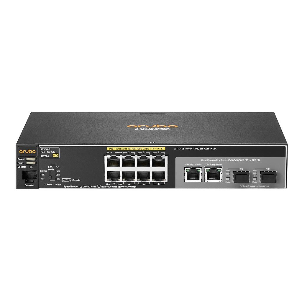 Aruba 2530 8G PoE+ Switch 67W PoE budget