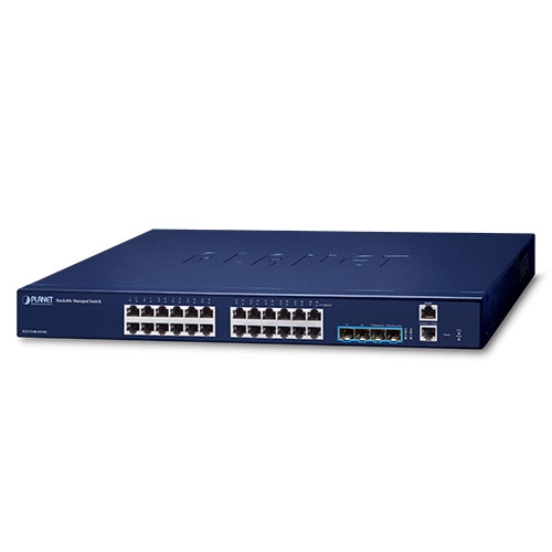 Planet layer 2+ 24-port 10/100/1000T 802.3at PoE + 4-port 10G SFP+ stackable managed switch