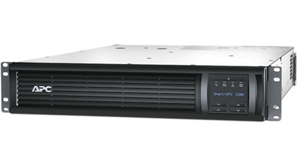 APC Smart-UPS, line-interactive, 2200VA, rackmount 2U, 230V, 8*IEC C13+2*IEC C19 outlets, network card, AVR, LCD