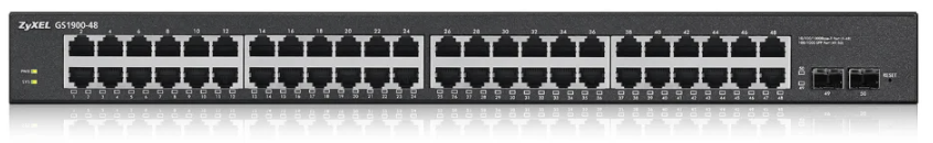 ZyXEL GS1900-48, 48-port GBEth L2 smart switch, rackmount