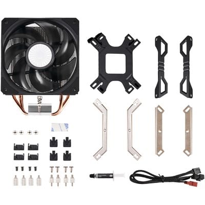 Cooler Master CPU cooling yyper 212 EVO RR-2V2E-18PK-R2, socket: LGA1700, LGA1200, LGA2066, LGA2011-v3, LGA2011, LGA1151, LGA1150, LGA1155, LGA1156, AM4, AM3+, AM3, AM2+, AM2, FM2+, FM2, FM1