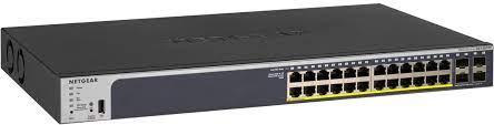 Netgear GS728TPP — 28-port Gigabit Ethernet smart switch with 4 SFP ports and High Power (24 PoE+) (384W)