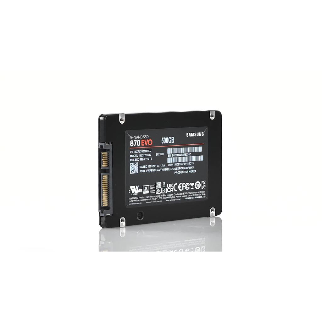 Samsung 870 EVO 500 GB 2.5&quot; (6.35 cm) internal SSD SATA 6 Gbps Retail MZ-77E500B/EU