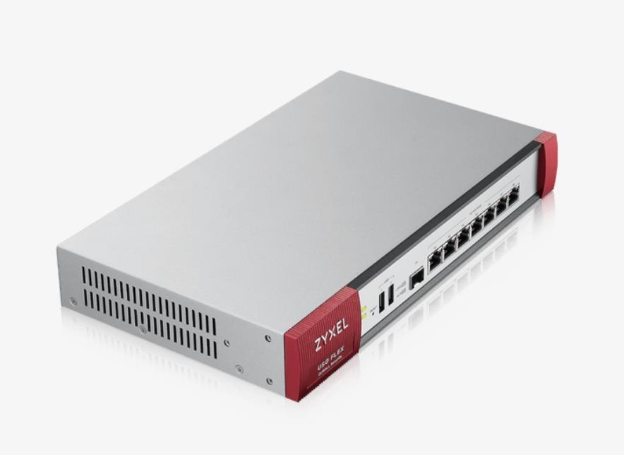 ZyXEL USG FLEX 500 firewall 7 gigabit user-definable ports, 1*SFP, 2*USB (device only)