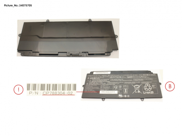 4 cell 50Wh aku Fujitsu sülearvutitele Lifebook U9310, U9310X, U9311X, U937, U938, U939, U939X