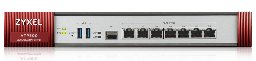 ZyXEL ATP 7 Gigabit user-definable ports, 1*SFP, 2*USB with 1 yr bundle