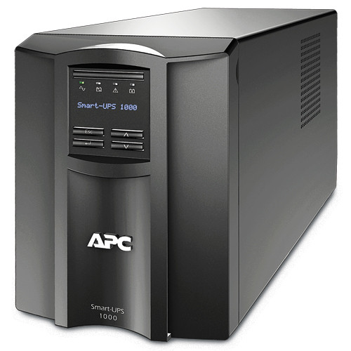 APC Smart-UPS, line-interactive, 1000VA, tower, 230V, 8x IEC C13 outlets, SmartConnect port+SmartSlot, AVR, LCD