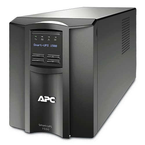 APC Smart-UPS, line-interactive, 1500VA, tower, 230V, 8x IEC C13 outlets, SmartConnect port+SmartSlot, AVR, LCD